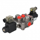 Monoblock distributor. 45l/min G3/8"; 1-section; slide 1; electric 24V; side B: electric